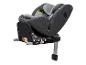 Autostoel voor baby's en peuters met ISOFIX-basis en steunpoot, in grijstinten.