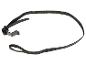 Zwarte nylon band met plastic haak