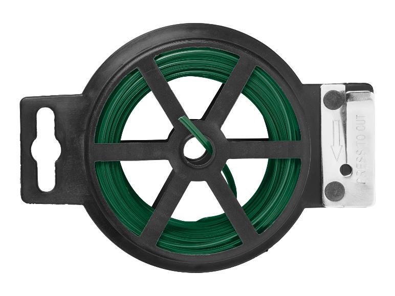 Groene tuindraad in dispenser met geïntegreerde snijder.