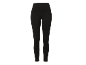 Zwarte sportlegging voor dames met getextureerde panelen op het onderbeen