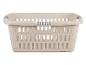 Beige wasmand met handvatten