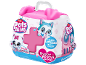 Interactief puppy-reddingsspeelgoed met een roze draagkoffertje.