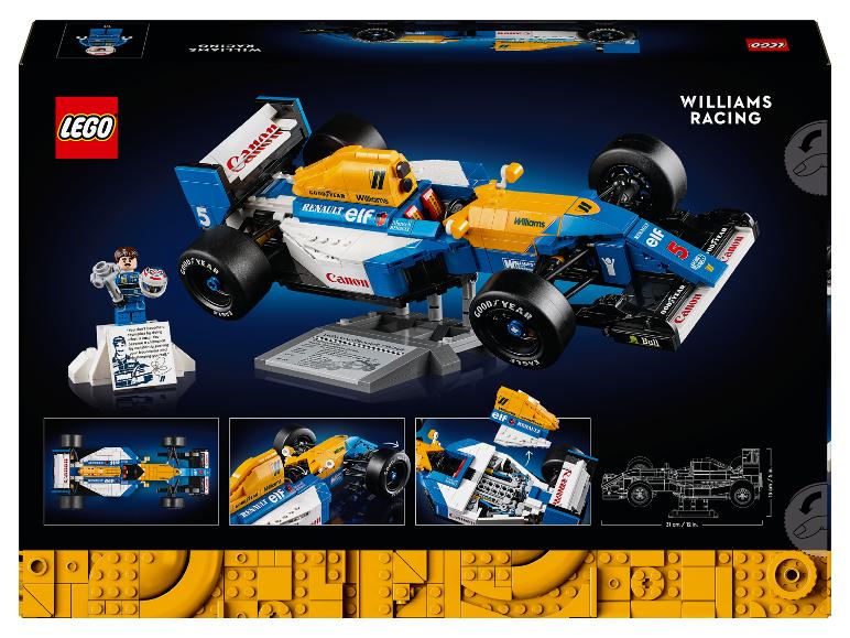 LEGO Williams Racing set met raceauto en minifiguur.
