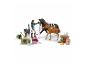 Schleich paardenstal speelset met paarden, ruiter, kat en accessoires.