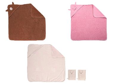 LUPILU® Baby handdoek 85 x 85 cm, met capuchon