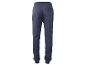 Donkerblauwe joggingbroek.