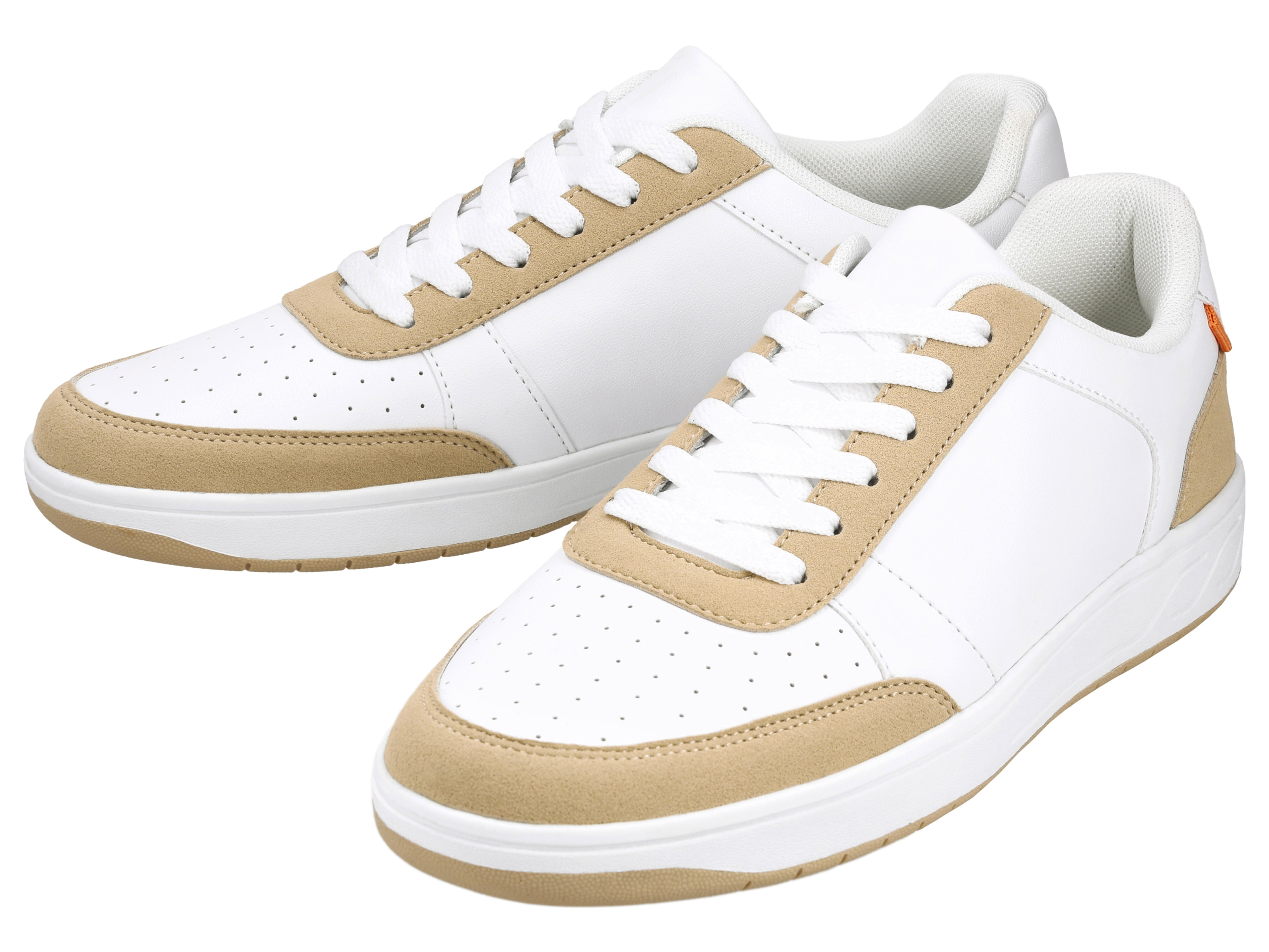 esmara Men Heren sneakers (wit/beige, 44)