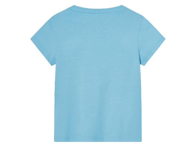 Lichtblauw kinder T-shirt, achterkant.