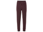 Bruine joggingbroek met elastische tailleband.