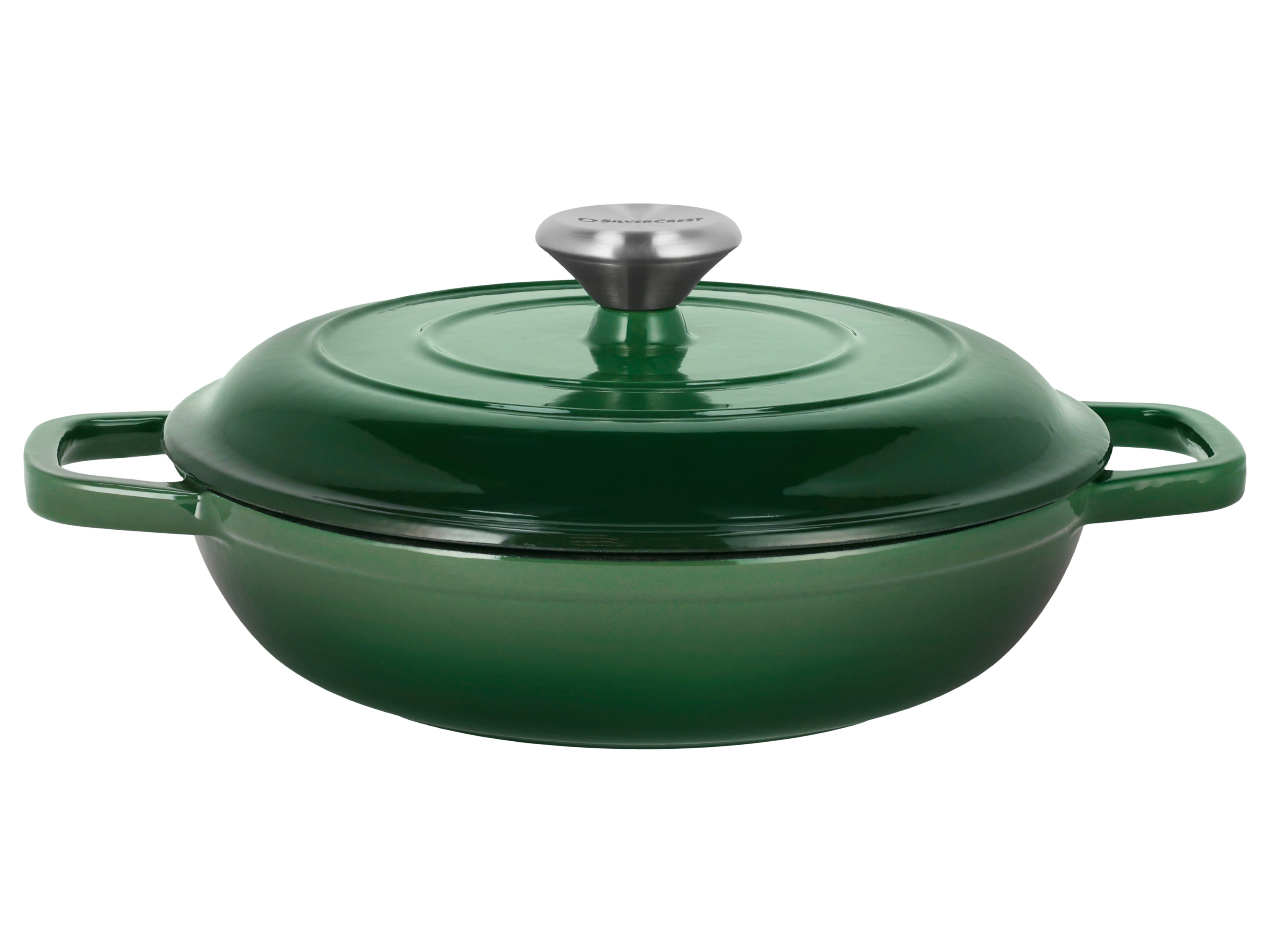 SILVERCREST Gietijzeren hapjespan, Ø25 cm (Groen)