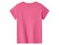 Roze T-shirt met korte mouwen, achterkant.