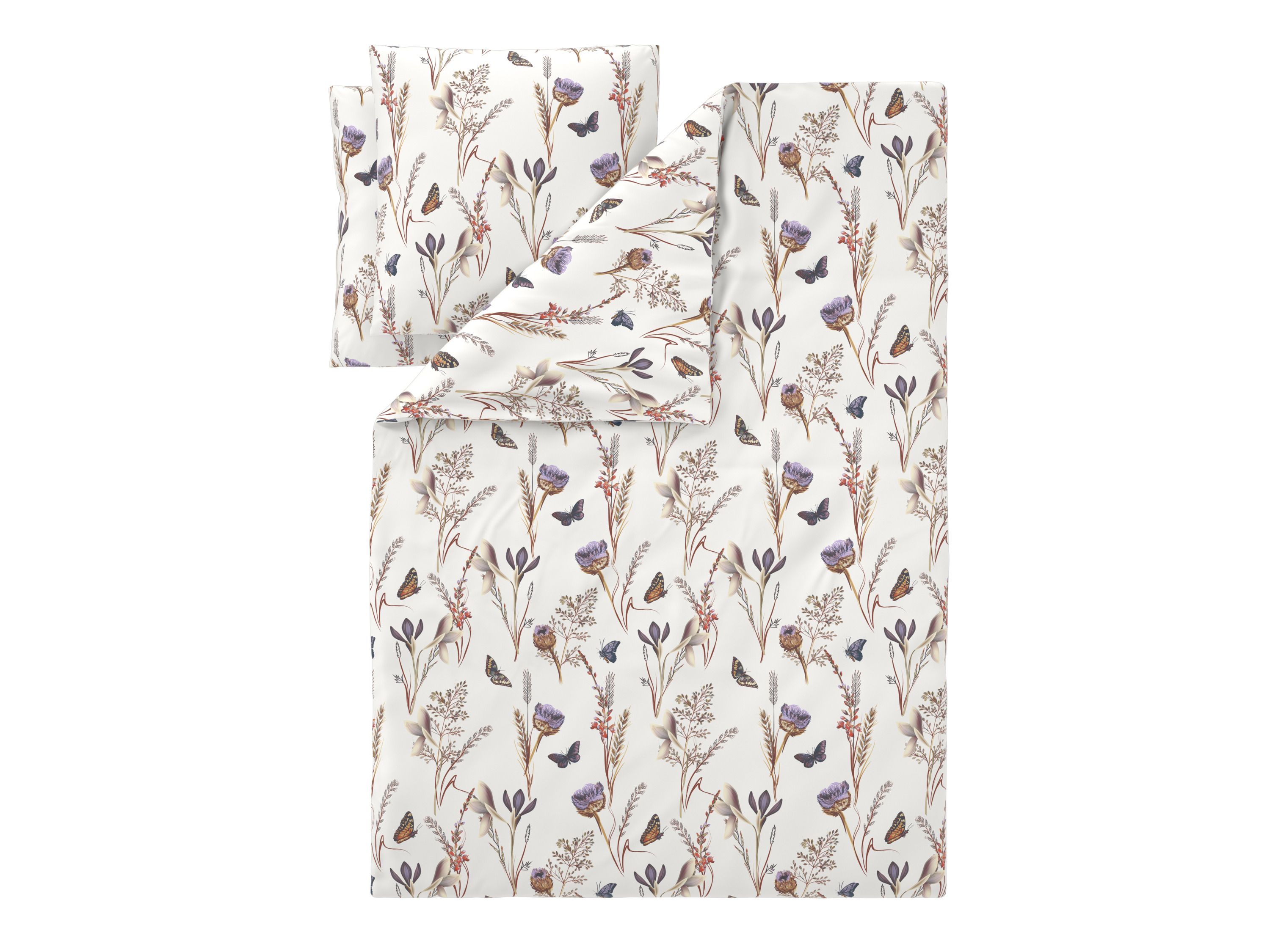 LIVARNO Microvezel-satijnen dekbedovertrek, 200 x 200 cm (Bomen)