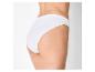 Witte high-waist slip voor dames, achteraanzicht