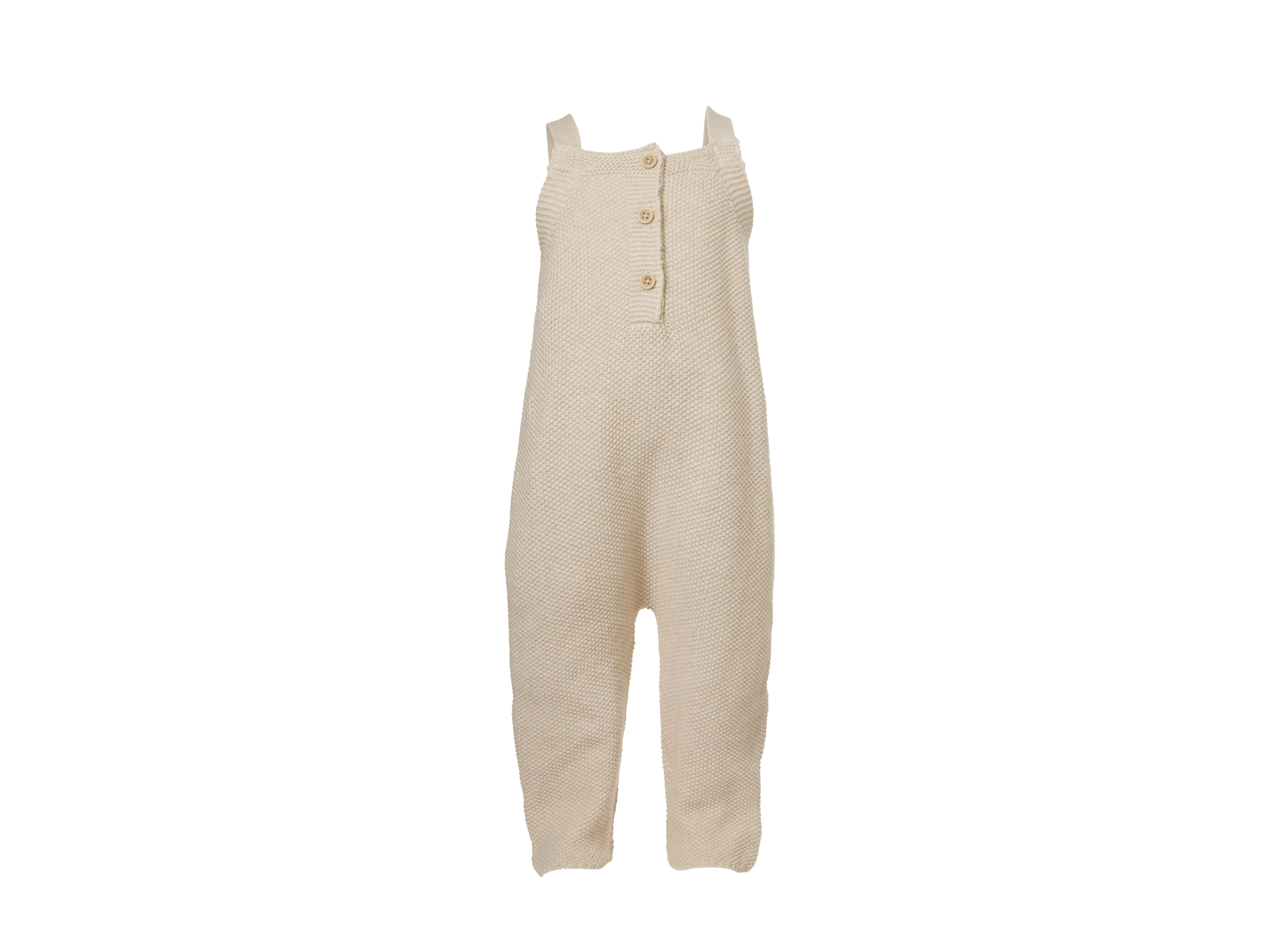 LUPILU Gebreide baby tuinbroek (Beige, 50/56)