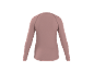 Roze shirt met lange mouwen, achteraanzicht