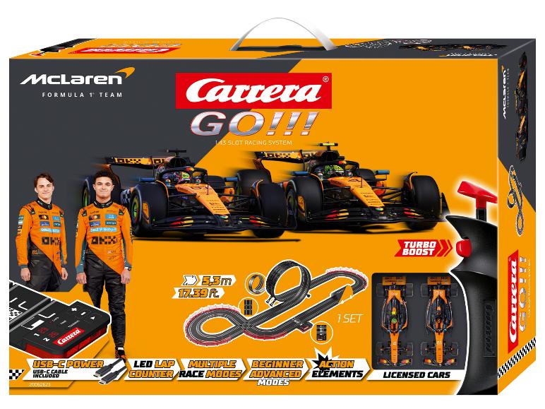 Carrera GO!!! McLaren Racing racebaan met auto's en controllers