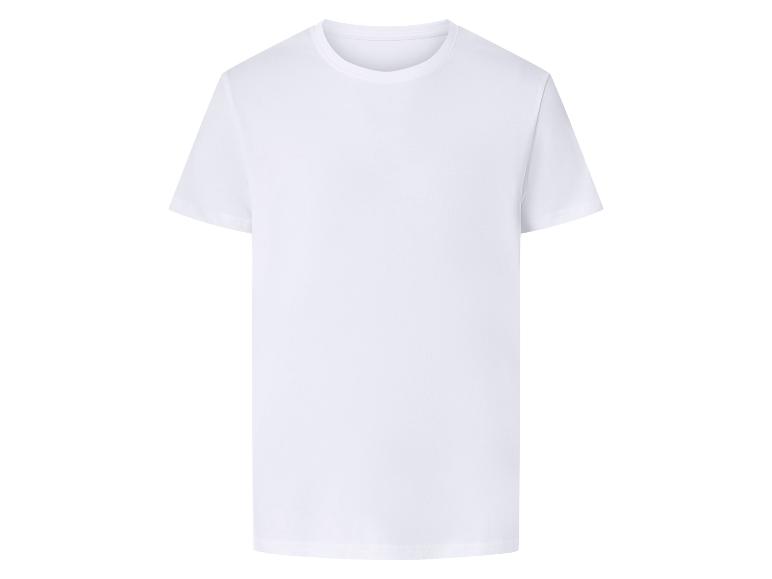 Eenvoudig wit T-shirt met korte mouwen voor heren
