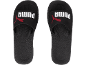 Zwarte Puma slippers met wit en rood logo