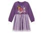 Paarse meisjesjurk met lange mouwen en Gabby's Dollhouse-print