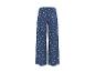 Blauwe broek met witte madeliefjes