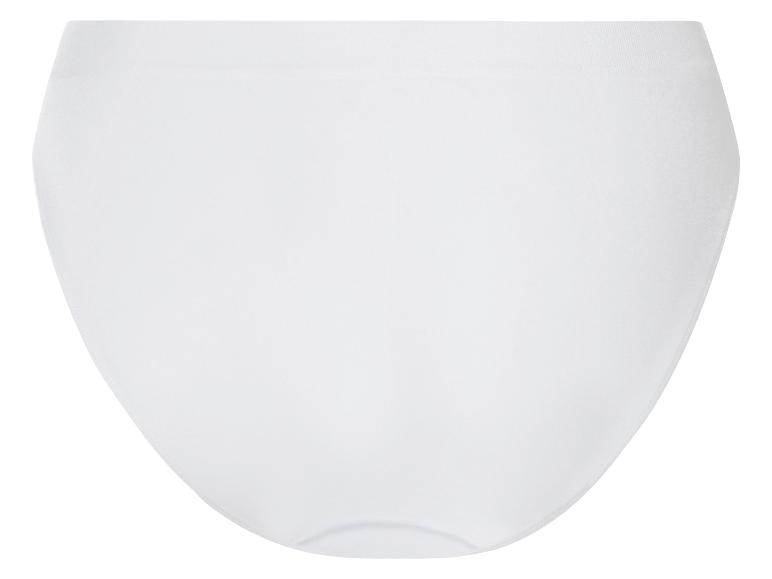 Witte, naadloze slip voor dames.