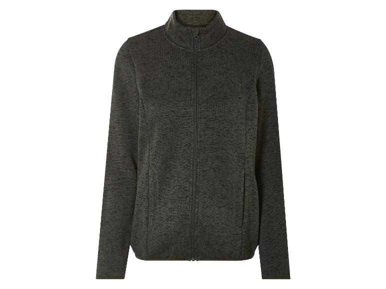 Groene trui met ritssluiting.