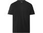 Zwart heren T-shirt met korte mouwen en een logo in de nek.