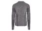 Grijs shirt met lange mouwen en getextureerde panelen, achterkant