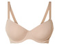 Een beige bh met brede bandjes.