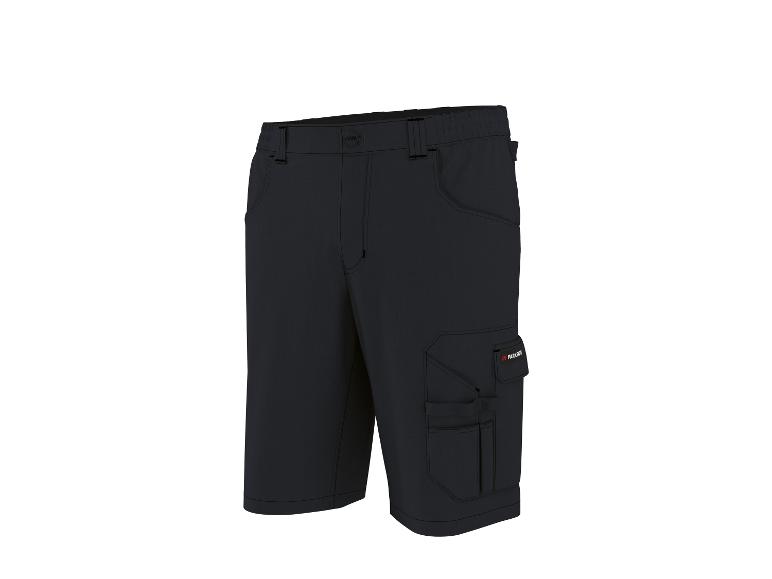 Zwarte Parkside werkshorts met zijzakken