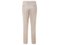 Beige broek met elastiek in de taille.