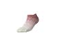 Dames korte sok met roze en witte strepen