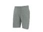Grijze herenshort met elastische tailleband en trekkoord, vooraanzicht.