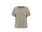 Eenvoudig lichtbruin T-shirt met korte mouwen