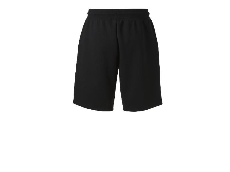 Zwarte sportshorts met elastische tailleband.