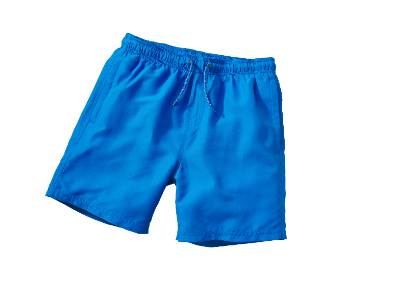 Blauwe zwembroek.