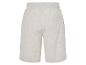 Grijze melange sweatshorts.