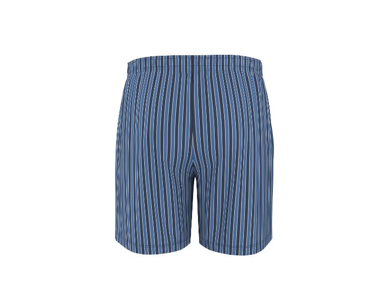 Gestreepte blauw-witte boxershort voor heren.