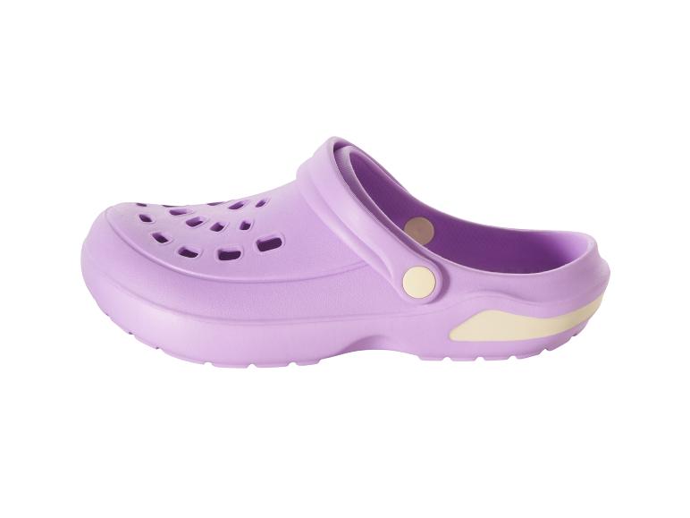 Lichte paarse plastic klomp.