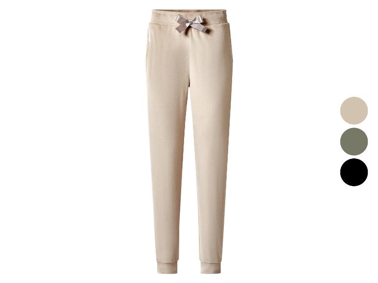 Beige joggingbroek met grijze strik, verkrijgbaar in beige, olijfgroen en zwart.