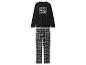 Set van zwart pyjamashirt met lange mouwen en geruite pyjamabroek
