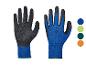 PARKSIDE werkhandschoenen in blauw en zwart, met getextureerde grip en kleuropties.