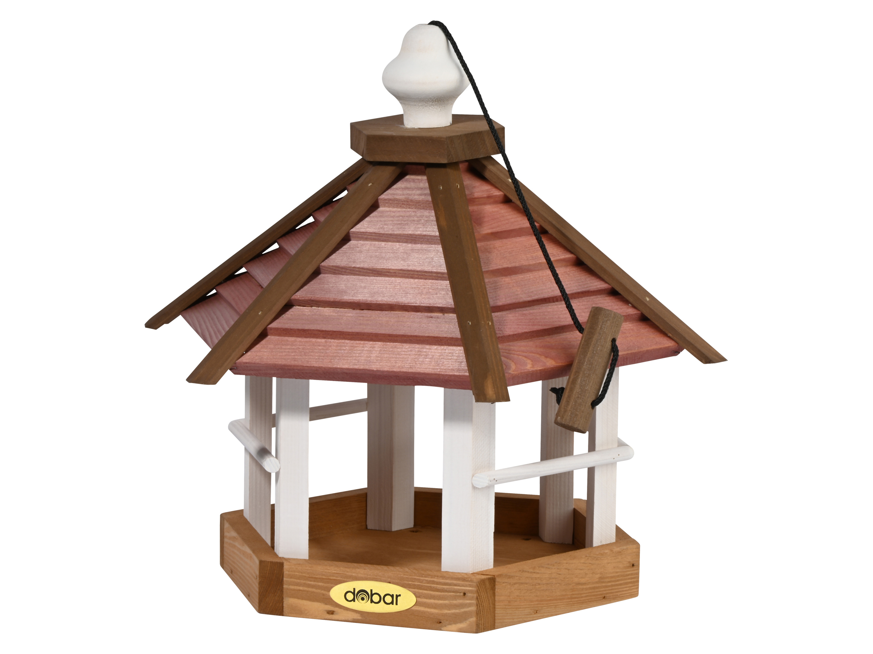 DOBAR Vogelhuisje, 6-hoekig, hangend (Gouden oktober)
