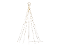 LED-lichtboom met ster als piek, voor buiten.