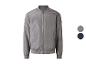 Grijze bomberjack met kleur opties.