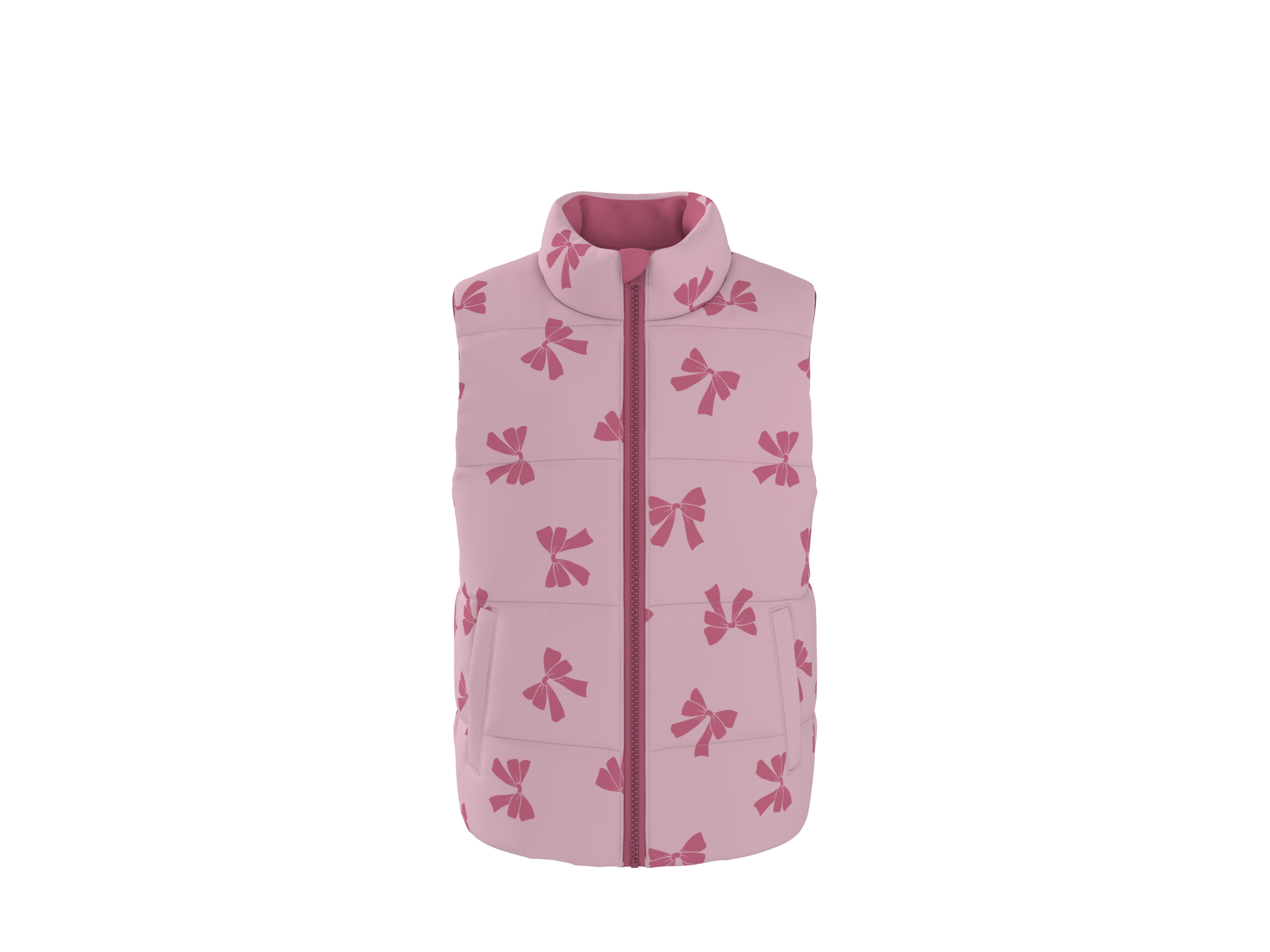 LUPILU Omkeerbare kinder bodywarmer (Lichtroze/roze, 98/104)