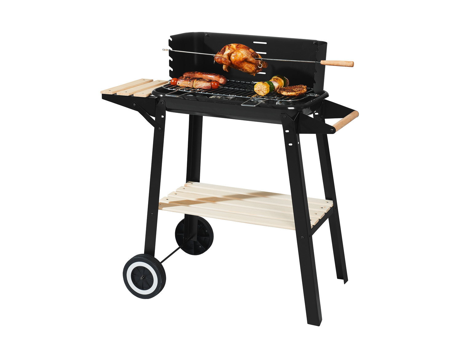 Houtskoolgrillwagen Kansas online kopen LIDL