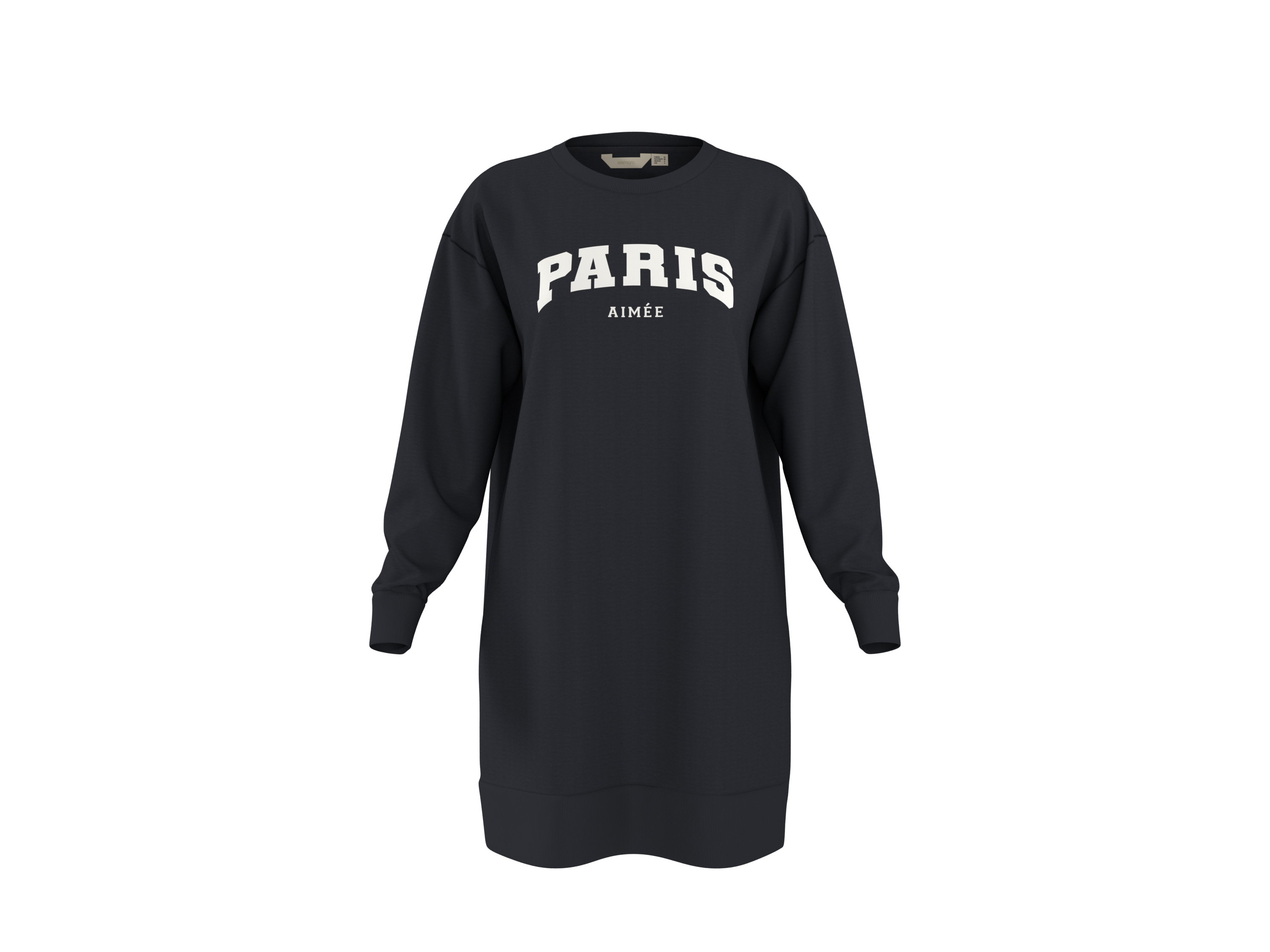 ESMARA Dames sweatjurk (Zwart, M (40/42)) afbeelding 1