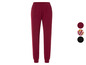 Bordeauxrode joggingbroek met elastische tailleband.