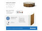 Een Bestway Power Steel zwembad met houten print en TriTech technologie.